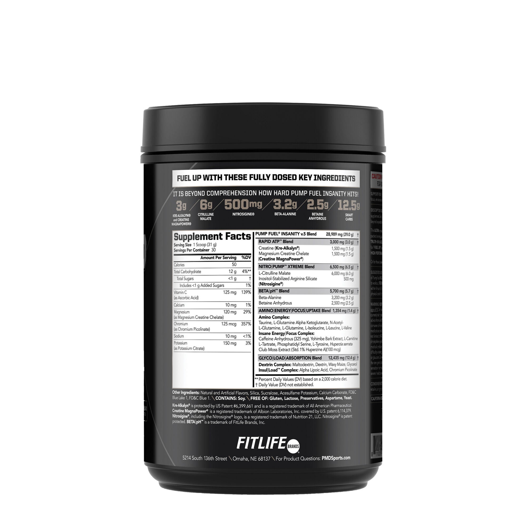 Ultra Pump Fuel&reg; Insanity - Arctic Blue Blast&nbsp;(30 Servings)